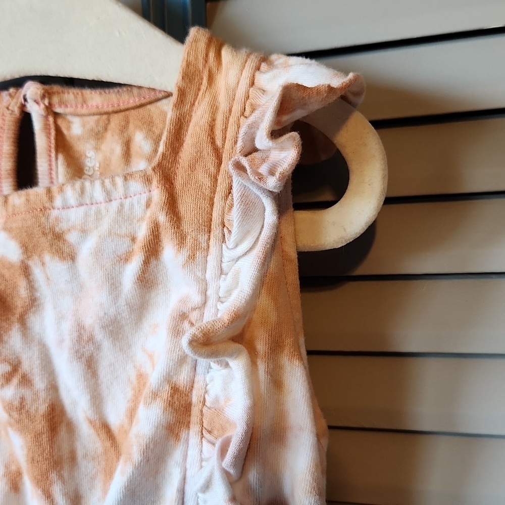 Burt’s Bees Baby Orange Tie-Dye Romper - Picture 5 of 12